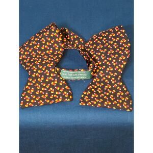 Beau Ties LTD candy corn Halloween bowtie 100% silk